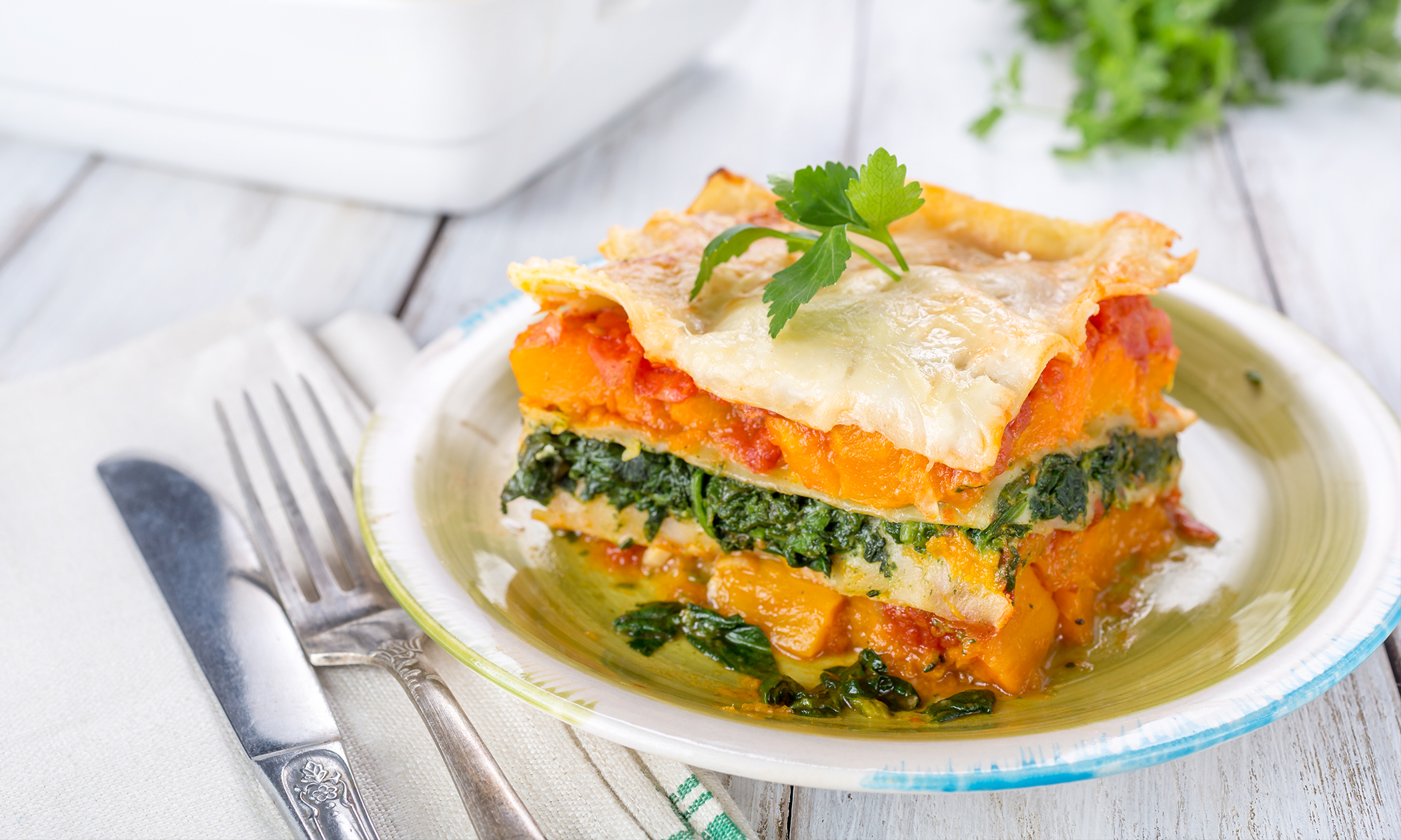 Lasagne di zucca e spinaci Coccodi